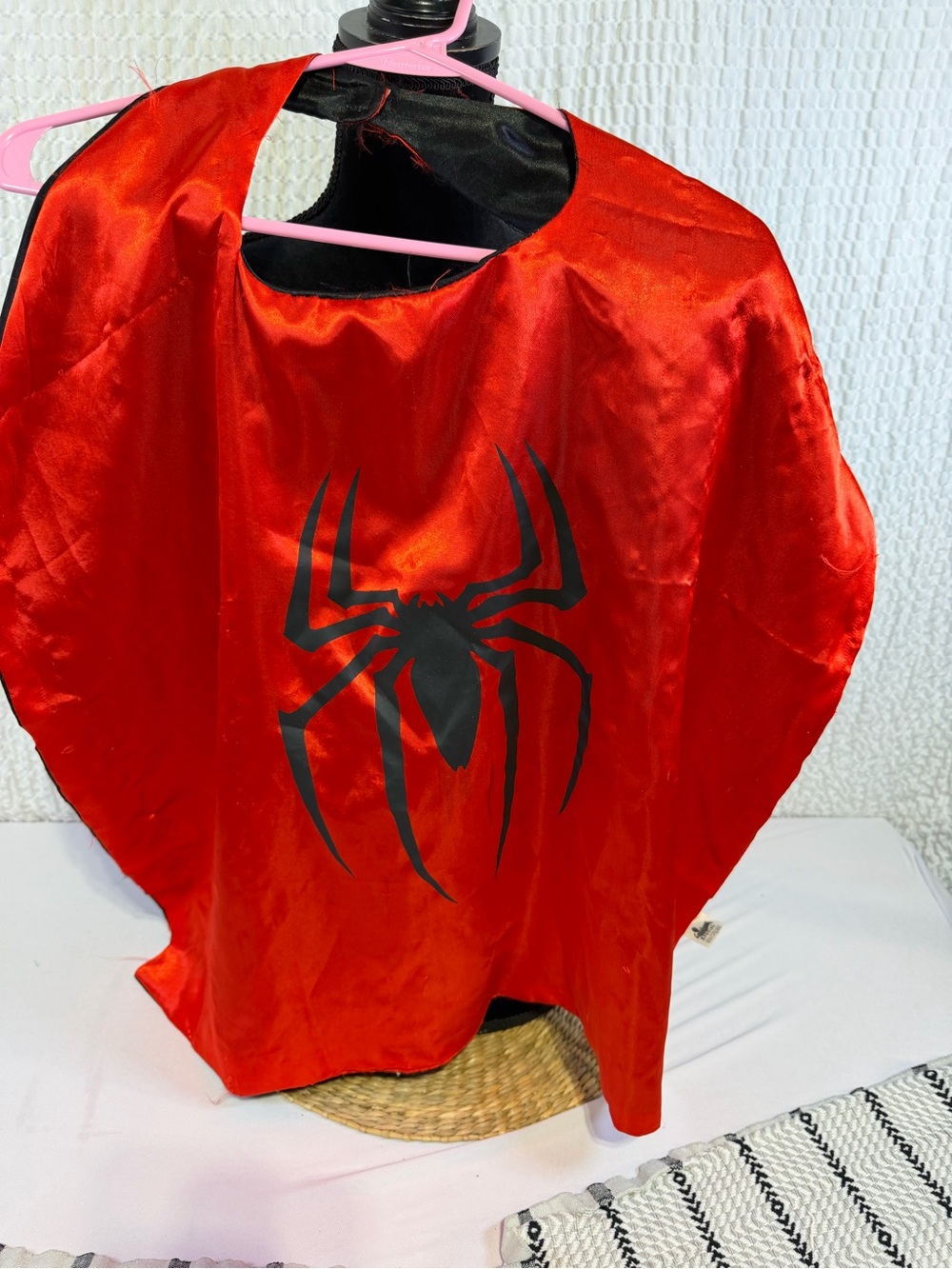 Kids Red Spider Cape Costume
